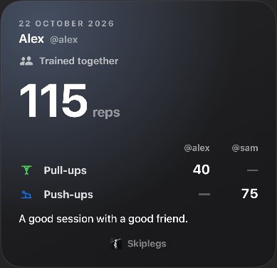 Trained together story: 115 reps between two friends, workouts side by side